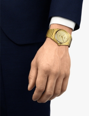 Shop Tissot Men's Champagne T1374103302100 Prx Pvd-coated Stainless-steel Quartz Watch