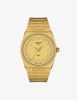 Tissot Gents Prx Bracelet Watch In Champagne