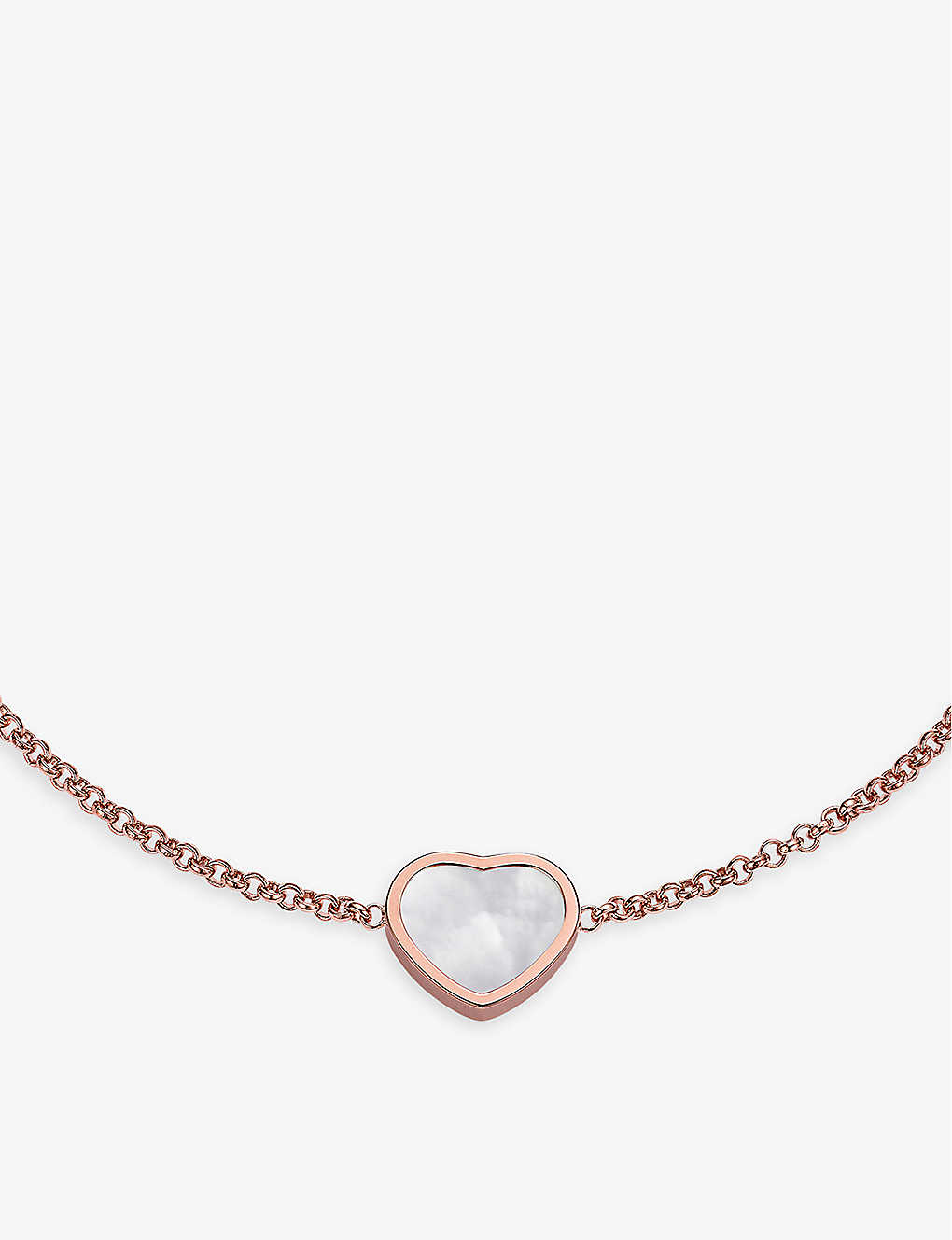 Chopard My Happy Hearts 18ct Rose-gold And Mother-of-pearl Bracelet In Rose Gold