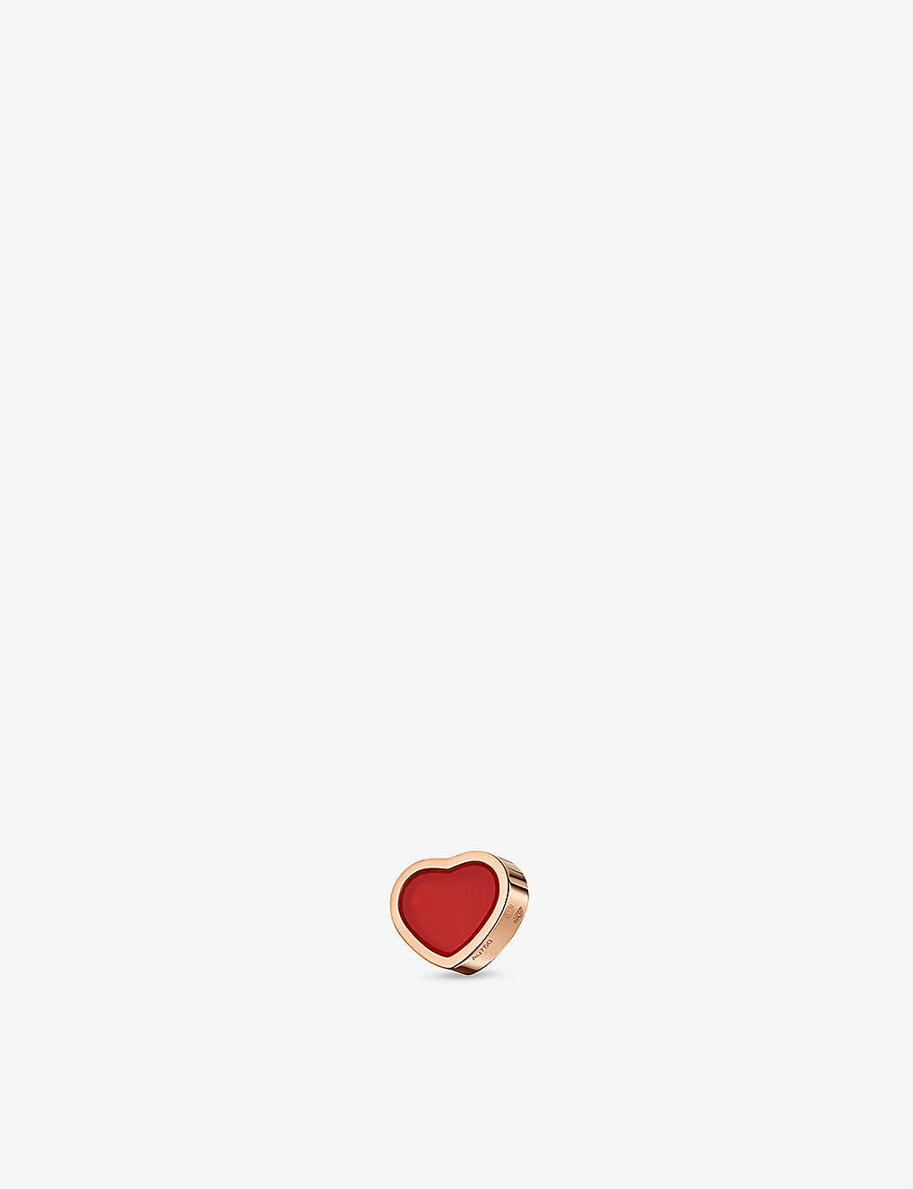 Chopard My Happy Hearts 18ct Rose-gold And Carnelian Single Stud Earring In Rose Gold