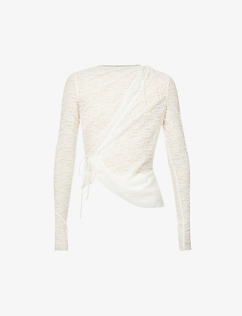 HOUSE OF CB: Leala cut-out lace top