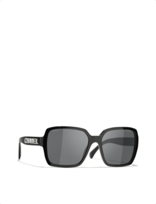 CHANEL: CH5408 Square-Frame Acetate Sunglasses