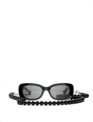 CHANEL Butterfly Sunglasses & Pearl Chain - More Than You Can Imagine