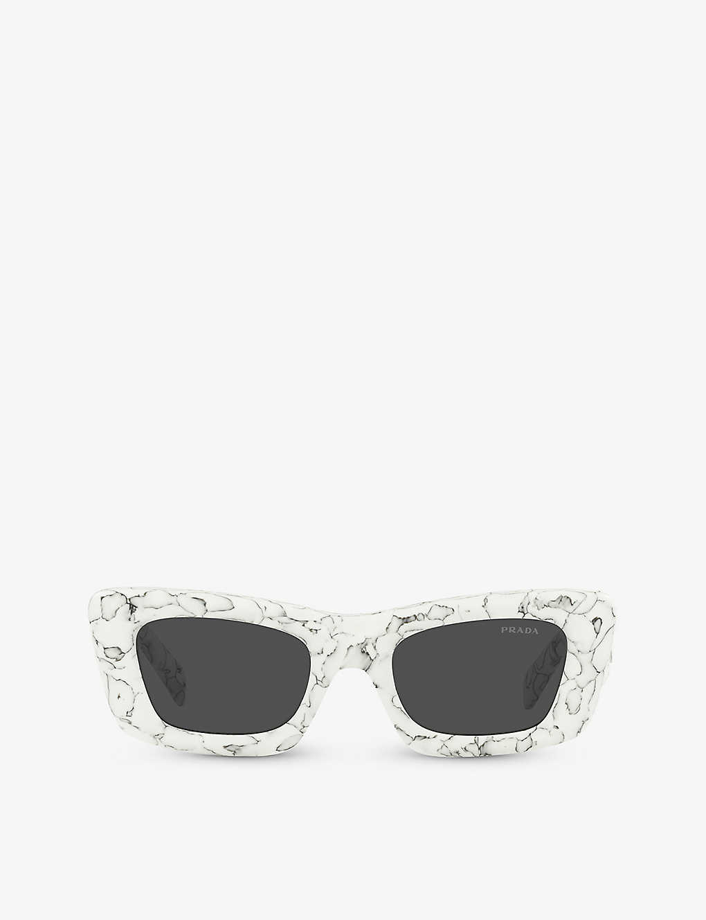 Prada Womens White Pr 13zs Cat-eye Acetate Sunglasses