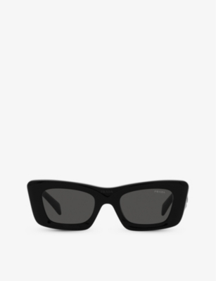 Prada Womens Black Pr 13zs Cat-eye Acetate Sunglasses