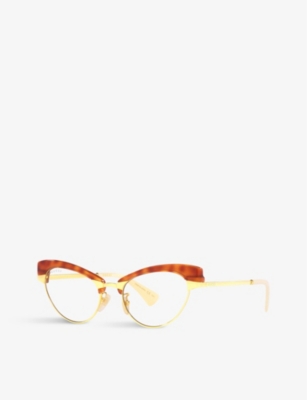 GUCCI: GG1131S metal cat eye-frame optical glasses