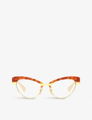 GUCCI: GG1131S metal cat eye-frame optical glasses