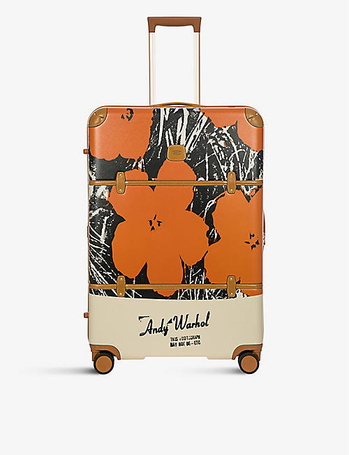 BRICS: Bric's x Andy Warhol graphic-print four-wheel cabin suitcase 55cm