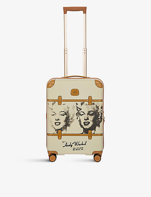 BRICS: Bric's x Andy Warhol graphic-print four-wheel cabin suitcase 55cm