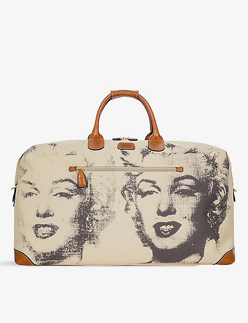 BRICS: Bric's x Andy Warhol graphic-print faux-leather and leather holdall