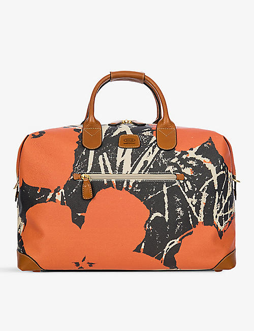 BRICS: Bric's x Andy Warhol graphic-print faux-leather and leather holdall