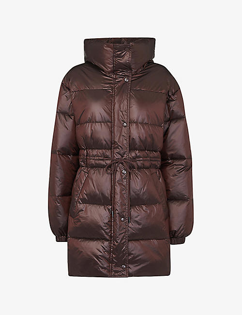 WHISTLES: Tilly tie-wast shell puffer jacket