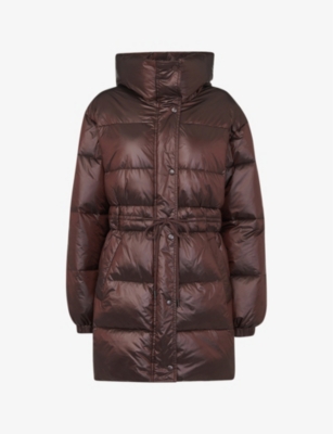 Whistles leather cheap puffer jacket