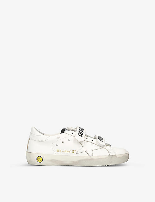 GOLDEN GOOSE: Old Skool low-top leather trainers 6-9 years