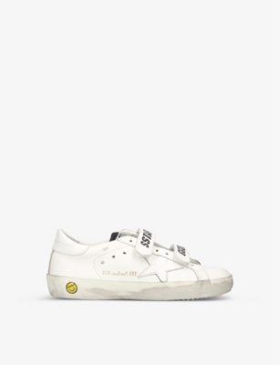 GOLDEN GOOSE: Old Skool low-top leather trainers 6-9 years