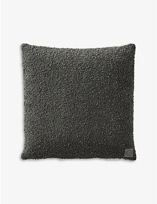 &TRADITION: Boucle-texture cotton-blend cushion 50cm x 50cm