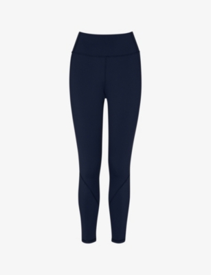 Whistles Womens Navy Pocket-detail Full-length Recycled-nylon Sports Leggings