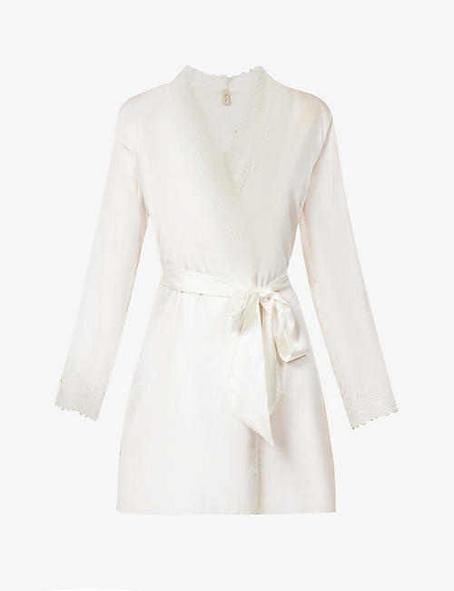 MYLA: Maida Vale silk-blend robe