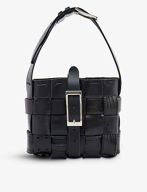 HODAKOVA: Belt small leather shoulder bag