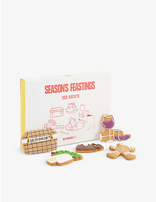 SELFRIDGES SELECTION: Seasons Feastings iced biscuit selection 89g