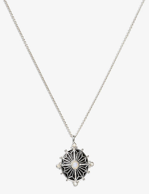 MISSOMA: Harris Reed x Missoma Ornate Locket sterling silver-plated brass pendant necklace