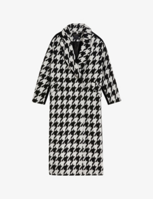 TED BAKER: City houndstooth-check woven coat