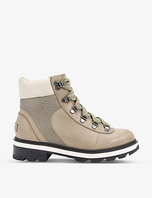 SOREL: Lennox leather and suede ankle boots