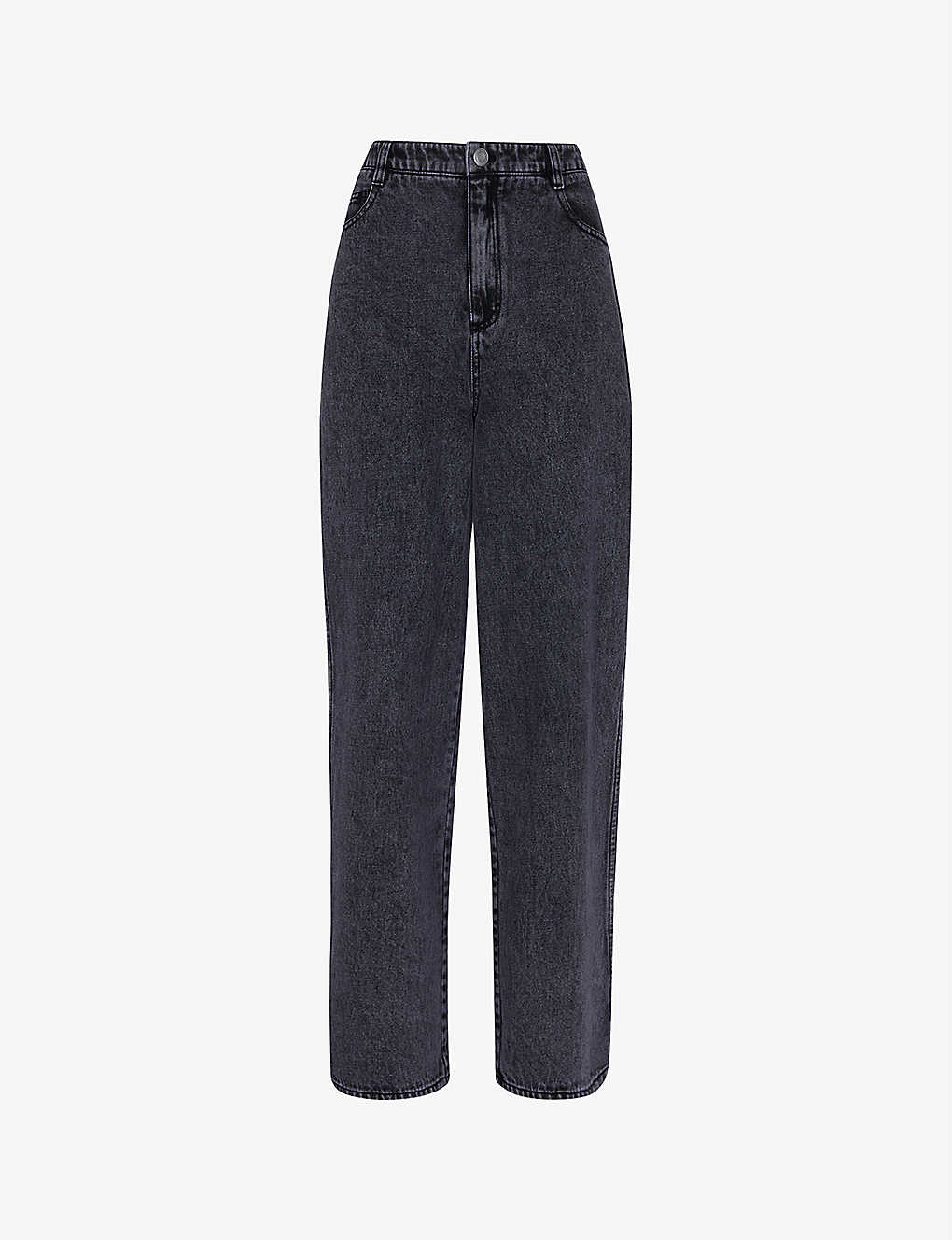 Whistles Straight-leg High-rise Acid-wash Jeans In Acid Wash