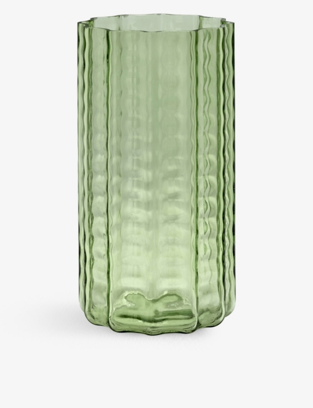 Wave glass vase 28cm