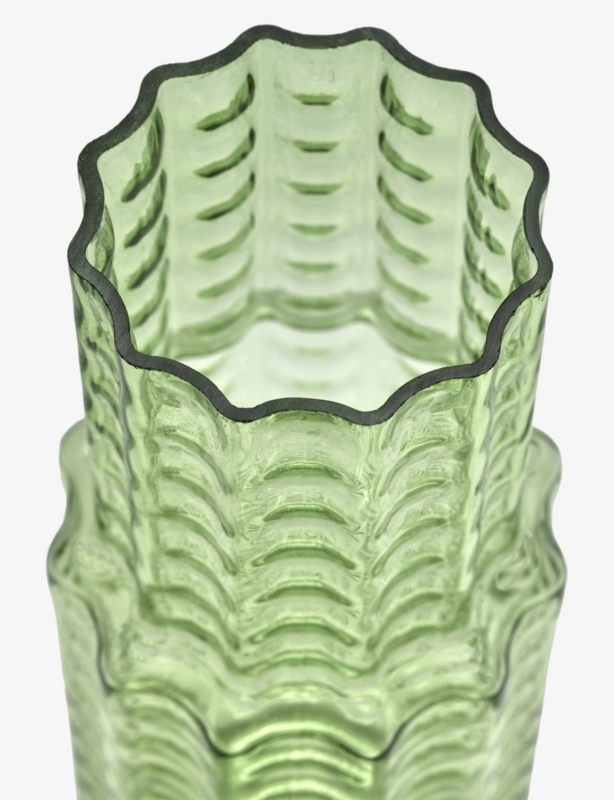 Wave glass vase 35cm
