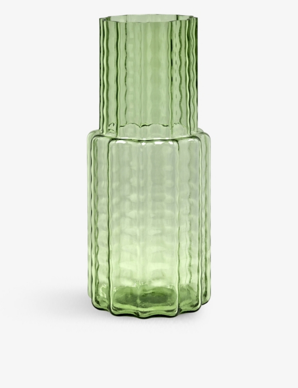 Wave glass vase 35cm