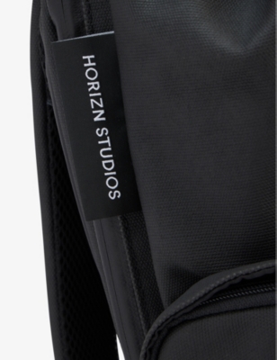 Horizn Studios Womens All Black Sofo Recycled Cotton And Recycled Polyester-blend Backpack In All Black
