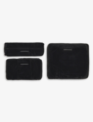 Shop Horizn Studios All Black Set Of Three Mesh Packing Cubes