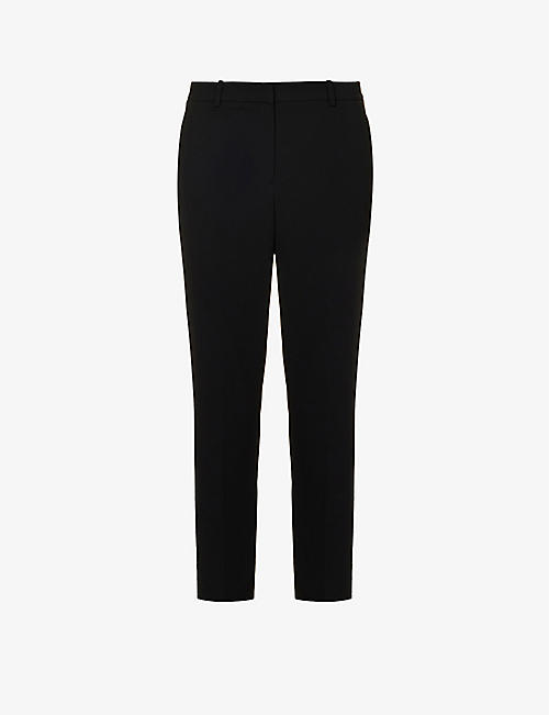 THEORY: Treeca cropped tapered woven trousers