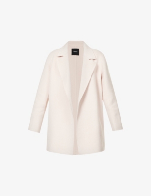 Theory Clairene New Divide Wool-cashmere Jacket In Cherub