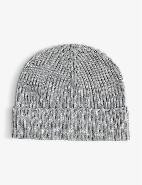 JOHNSTONS: Ribbed-knit cashmere beanie