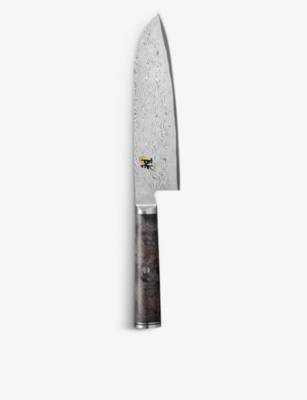MIYABI: Santoku 5000MCD stainless-steel and ash wood knife 18cm