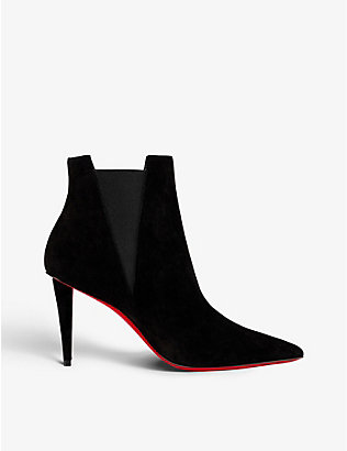 CHRISTIAN LOUBOUTIN: Astribooty 85 suede heeled ankle boots