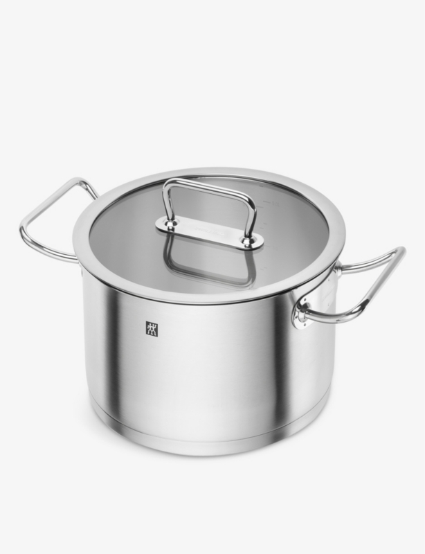 Pro stainless-steel cookware set of five