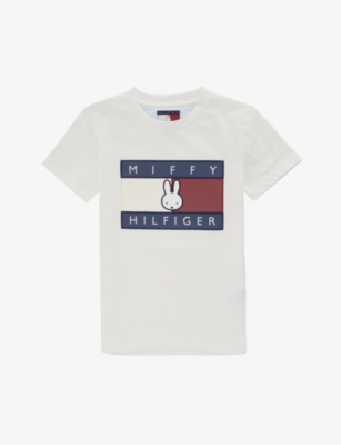 TOMMY HILFIGER - Tommy Hilfiger x MIFFY logo-print cotton-jersey T