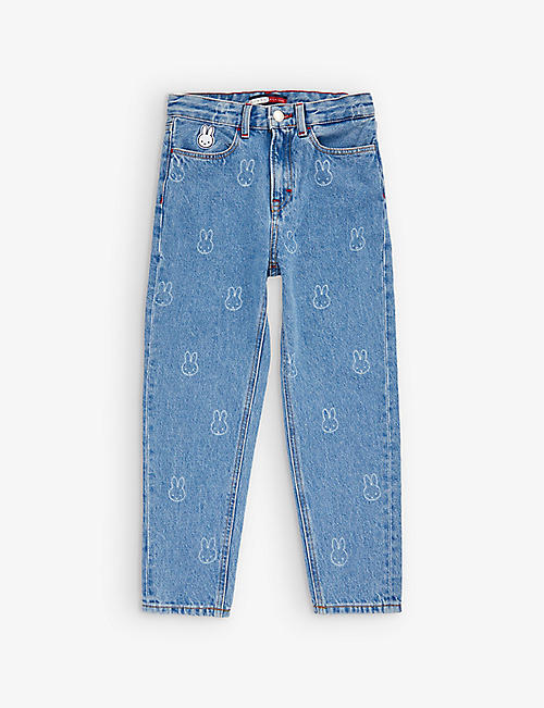 TOMMY HILFIGER: Tommy Hilfiger x Miffy graphic denim jeans 6-12 years