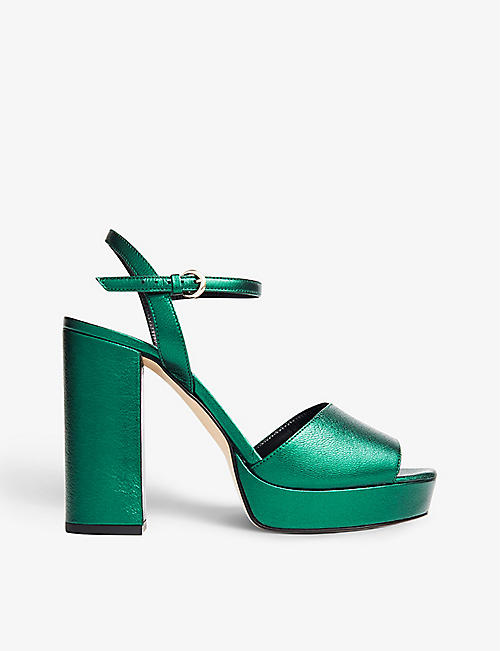 LK BENNETT: Solange platform-heel open-toe leather sandals