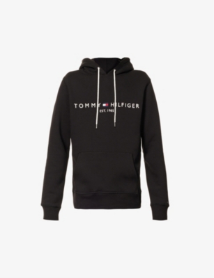 Core logo-print cotton-blend hoody