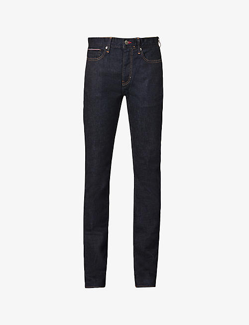 TOMMY HILFIGER: Denton regular-fit straight-leg stretch-denim jeans