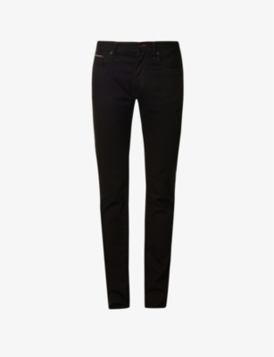 Tommy Hilfiger Denton Straight-leg Stretch-denim Jeans In Chelsea Black