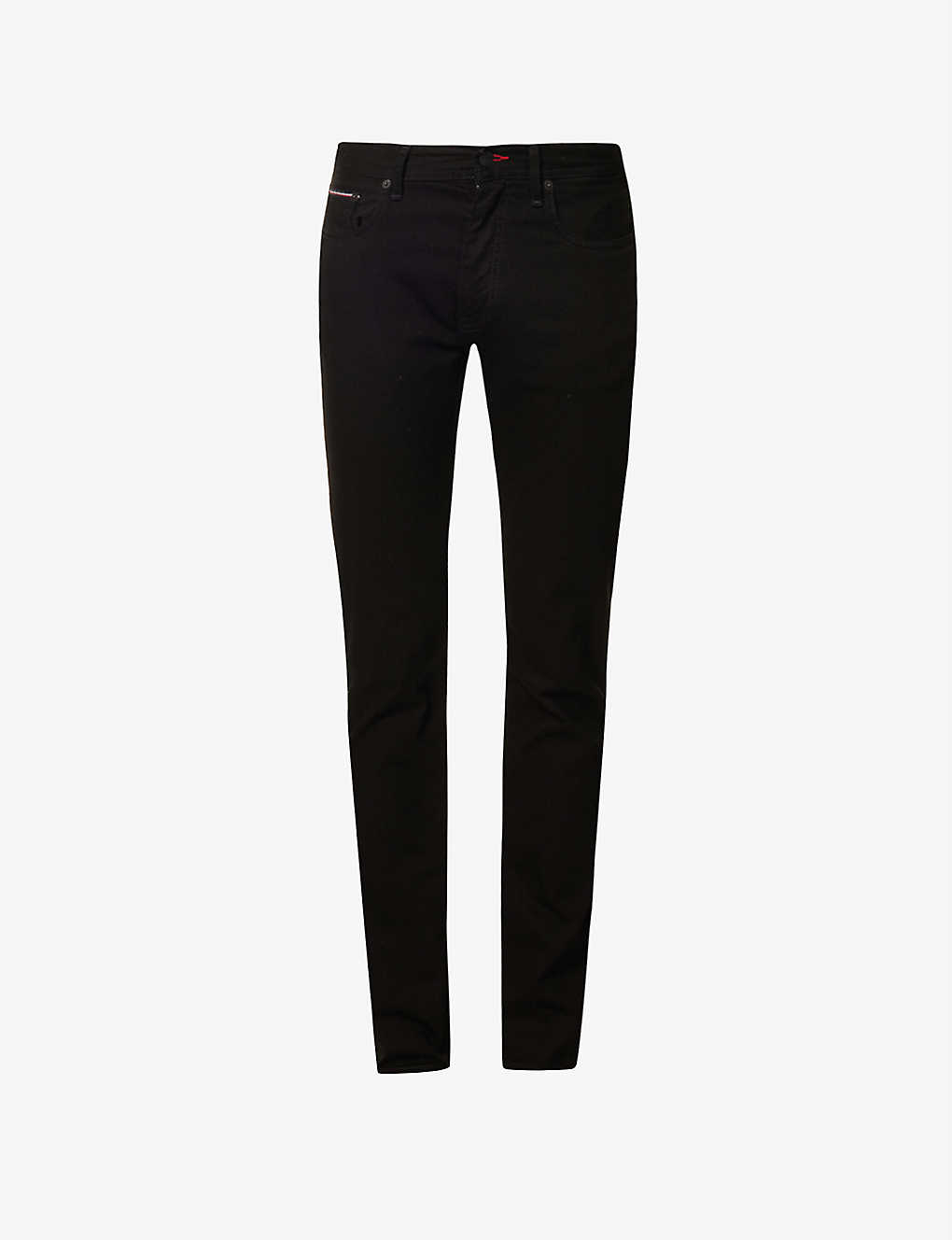 Tommy Hilfiger Denton Straight-leg Stretch-denim Jeans In Chelsea Black