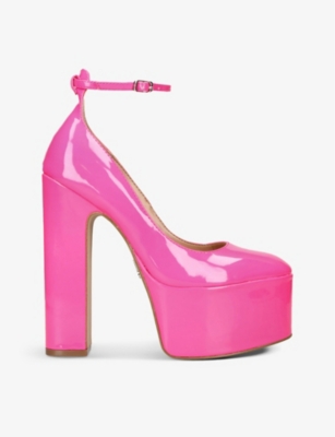 Steve Madden Womens Pink Skyrise Platform Patent Courts ModeSens
