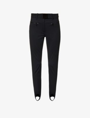 Goldbergh Paris Belted Stirrup Softshell Ski Trousers In Black