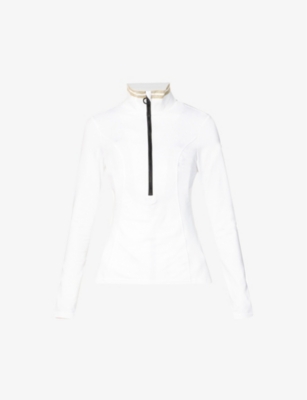Goldbergh Serena Half-zip Thermal Base-layer Top In White