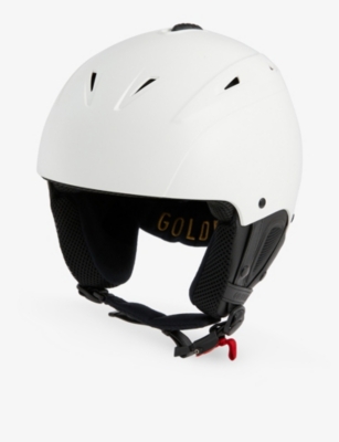 Goldbergh Womens White Khloe Logo-debossed Plastic Ski Helmet